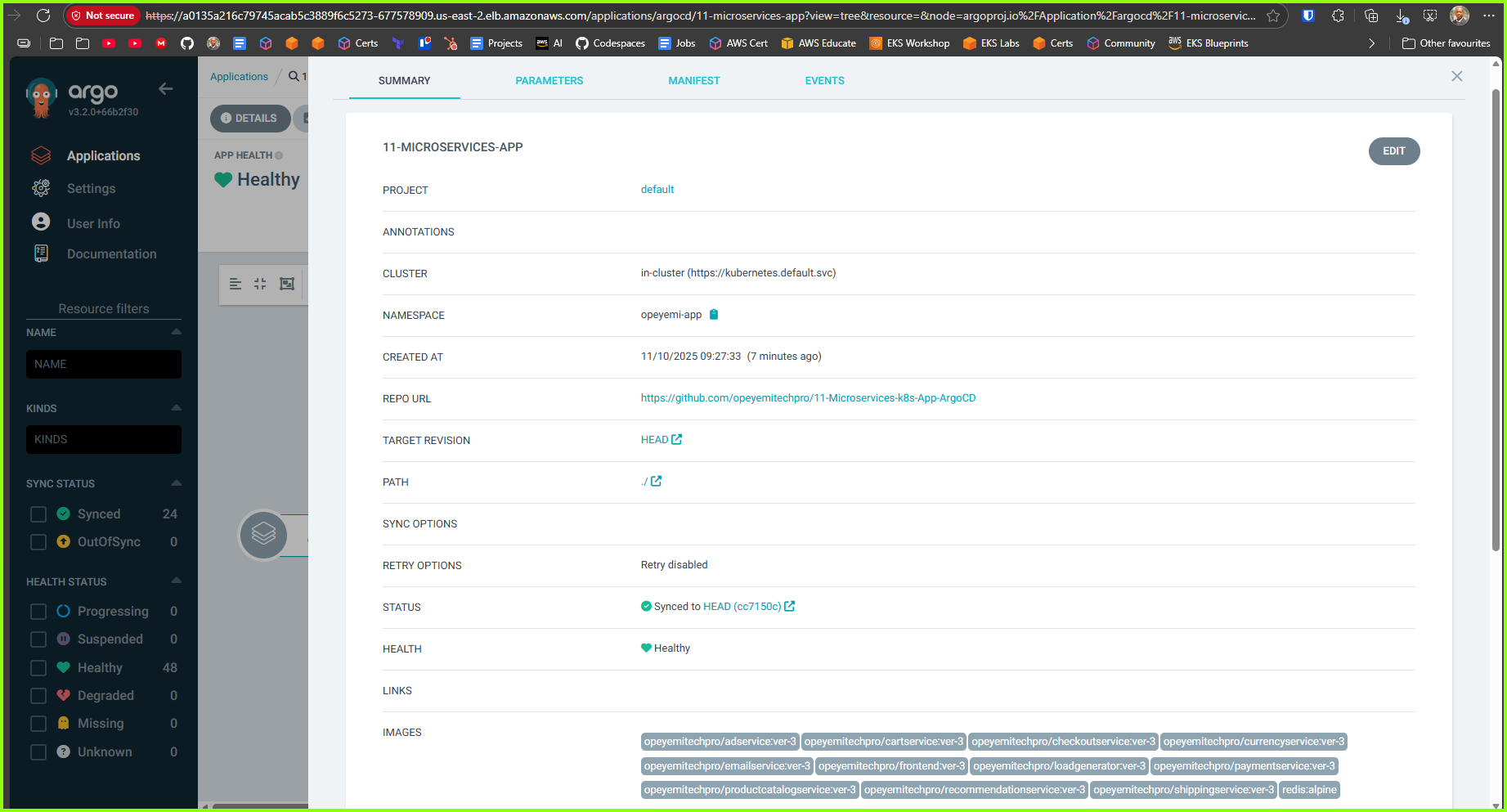 App Deployment Details