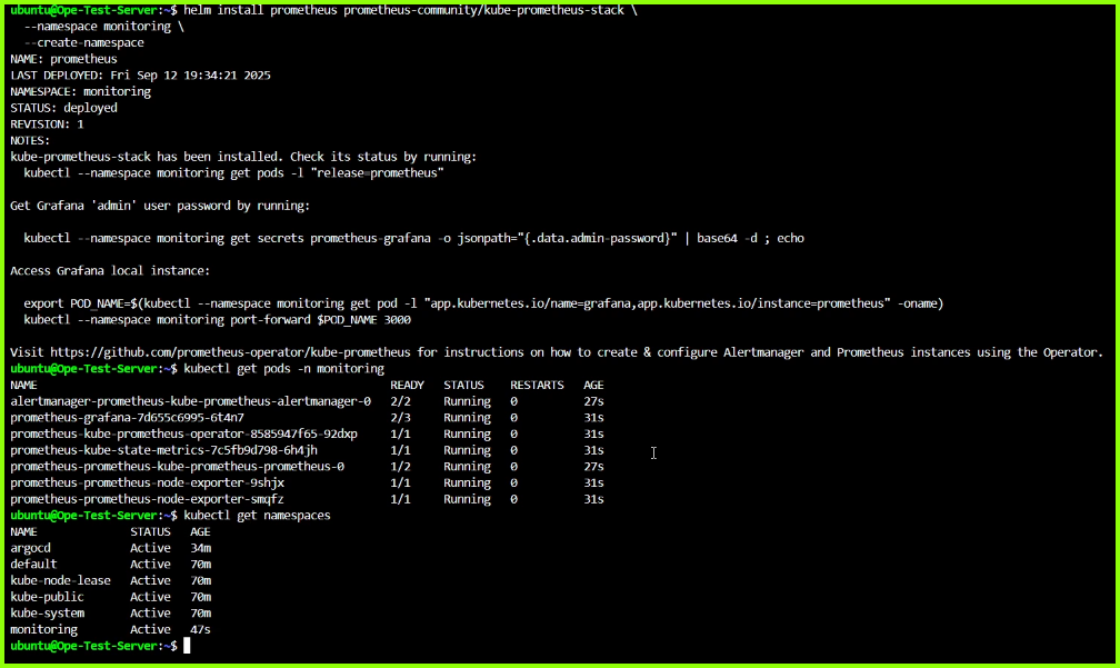 Installing Kube-Promethues using Helm Charts
